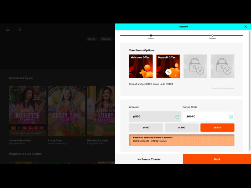 wypłacić pieniądze z Nitro Casino