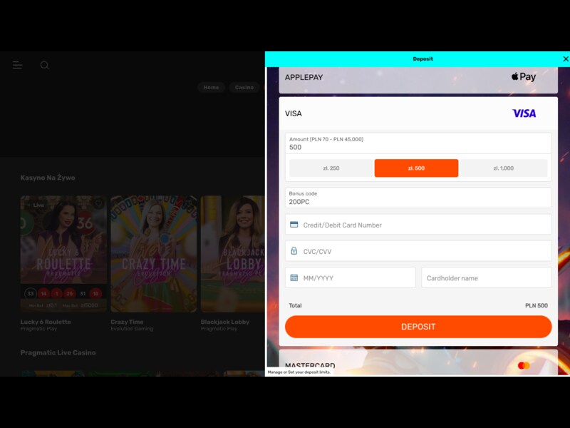 depozyt w Nitro Casino